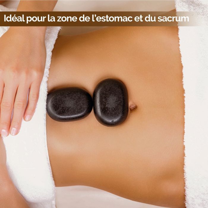 Lot De 36 Pierres De Massage Chaudes En Basalte - Neuf, Marque Sens Original
