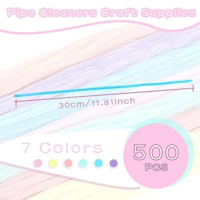 RMENOOR 300 Pieces Cure-Pipes Chenille Tiges Pipes De Qualité