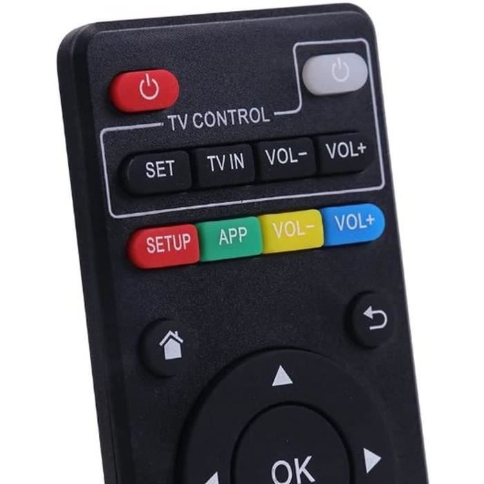X96 Mini Remote Control (2-Pack) X96 S905W Replacement Remote Control for  MXQ Pro 4K,T95M,T95N,T95X,MX9,H96,H96 pro+ Android TV Box Remote Control