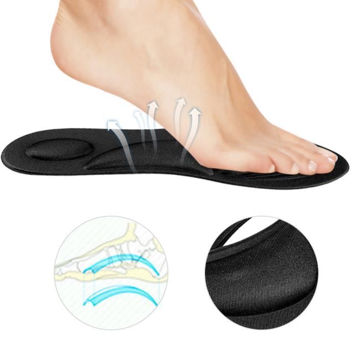 ZJCHAO semelle intérieure Semelles orthopédiques Pieds plats Support de  voûte plantaire Semelle intérieure en mousse à mémoire - Main Image