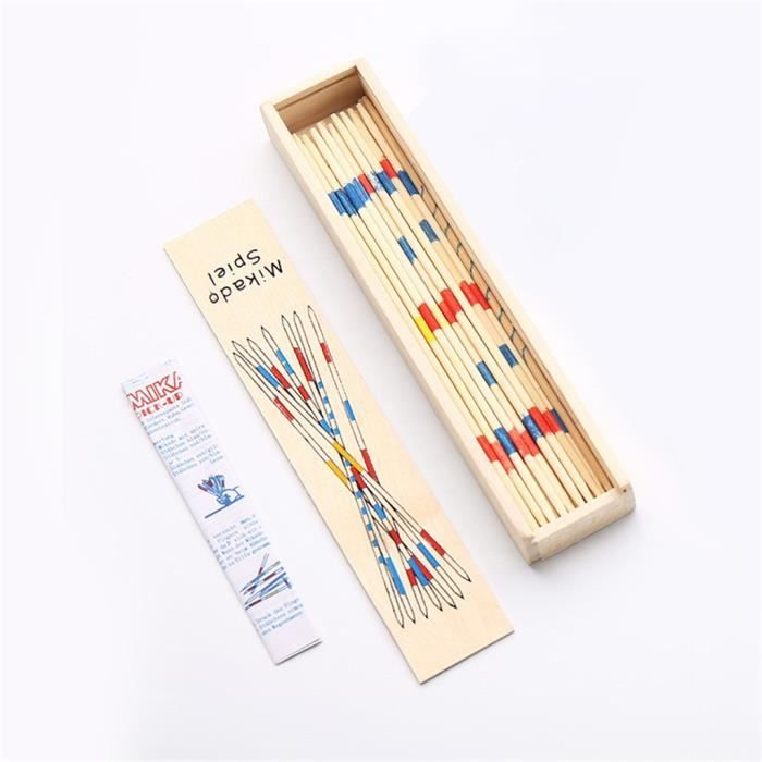Bâton de ramassage en bois éducatif - Mikado - 1 ensemble avec boîte