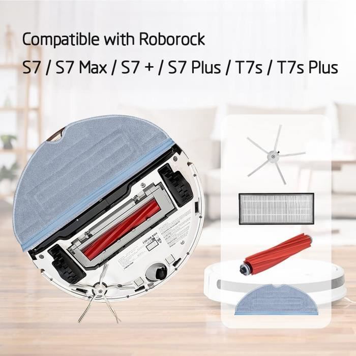 Kit d'accessoires pour Roborock S7 S7 Plus S7 Max Pièces de Rechange pour Roborock  S7 T7s T7s Plus Robot Aspirateur - Cdiscount Jardin