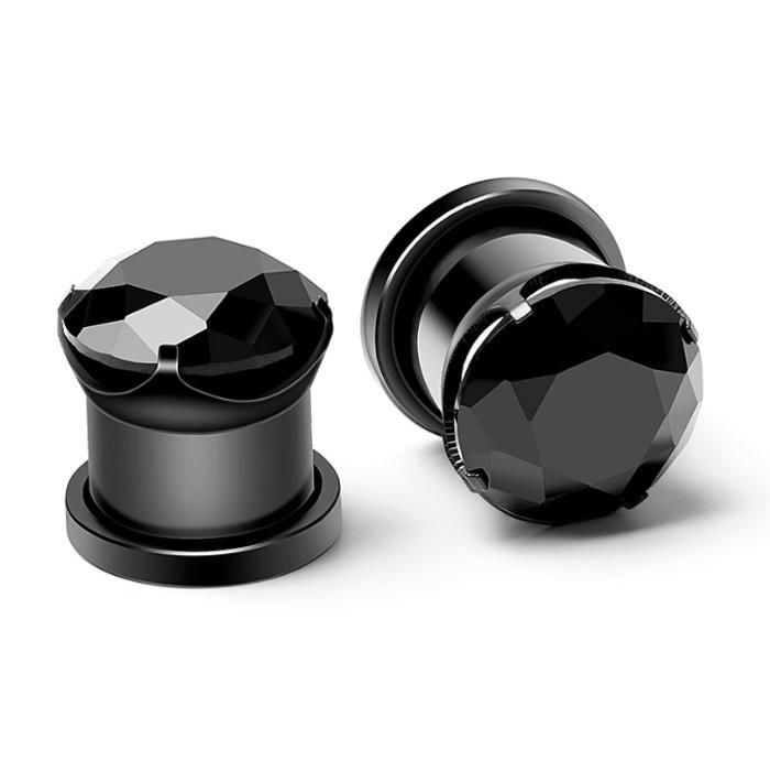 Écarteurs Oreilles Acier Inoxydable 2PCS - Plug Tunnel Ventilateur 8mm-20mm Multicolore