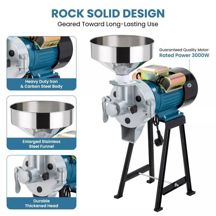 Moulin à Céréales électrique Magnum 4V | Basse Cour - Vive L'elevage