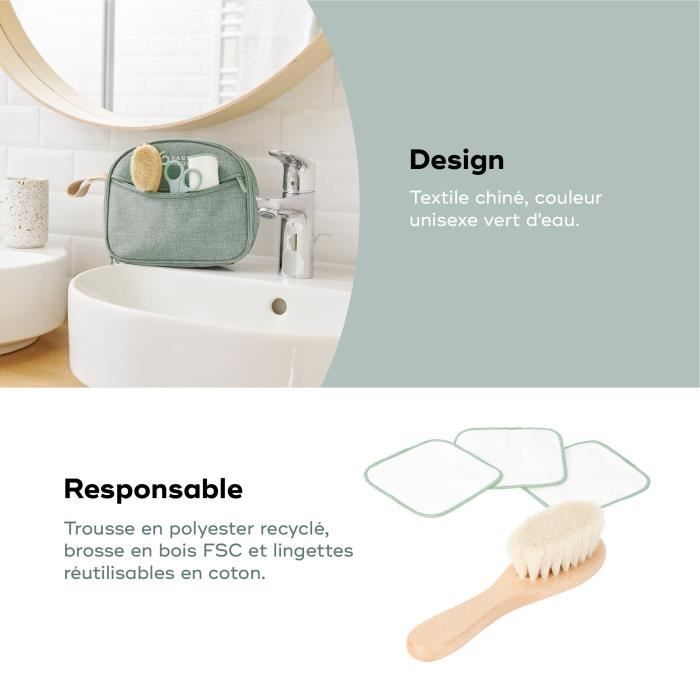 Trousse De Soin Bébé Babymoov Format 6L - 11 Accessoires Inclus (coupe-ongles, Thermomètre, Lange...), Cadeau Naissance