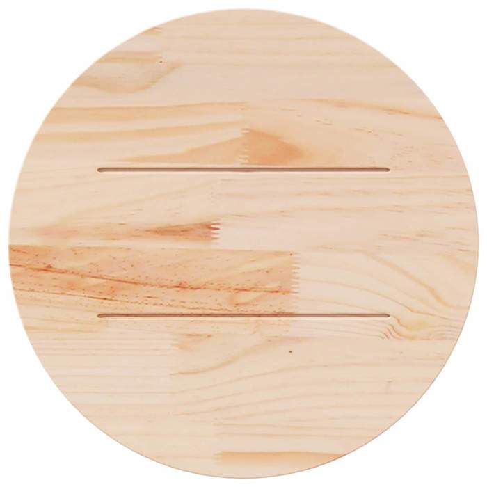 Dessus de table ? 70x2,5 cm rond bois de manguier massif | Leroy Merlin Dessus de table ? 70x2,5 cm rond bois de manguier massif | Leroy Merlin