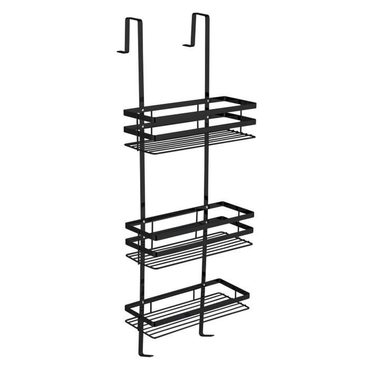 Étagère De Lavabo Murale - Support Avec Ventouses En Acier Carbone Pour Salle De Bain, Cuisine Ou Buanderie | Gain De Place Sans Perçage