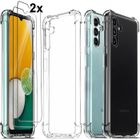 MASSILIA TECH Coque pour SAMSUNG GALAXY A13 5G - A04S + 2 vitres verre trempé coque Souple Silicone transparent