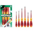 Jeu de tournevis d'électricien WIHA SoftFinish SlimFix 35389 - Fente + Phillips - 6 pcs - Protection électrique