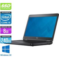 Pc portable Dell E5440 - i5-4300U -8Go -240Go SSD - Windows 10