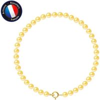 PERLINEA - Bracelet Véritable Perle de Culture d'Eau Douce Ronde 4-5 mm Gold - Bijoux Femme- Or Jaune