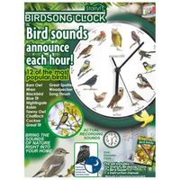 Starlyf BirdSong - VENTEO - Horloge murale - Chants de différents oiseaux - Piles non incluses  Vert