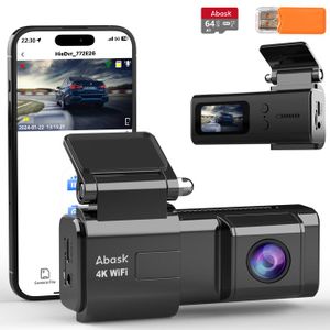 BOITE NOIRE VIDÉO Caméra de Voiture Abask ZDX78 4K WiFi avec contrôl
