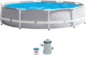 PISCINE kit piscine Prism Frame ronde tubulaire 3m05 x 76cm & bâche protection pour piscine ronde 3m05.[G111]