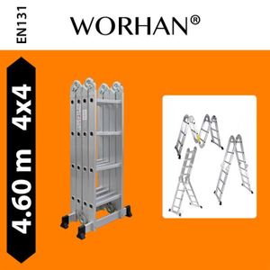 ECHELLE WORHAN® 4.6m Échelle Aluminium Multifonction Polyv