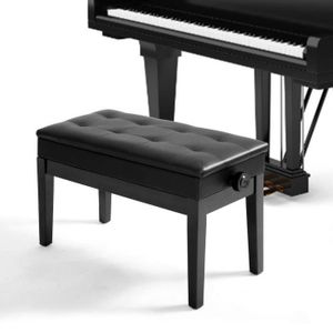 Banquette piano avec coffre de rangement STAGG PB55 couleur bois de rose  avec dessus velours noir à Lille 59 62 nord