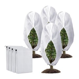 45x50cm Housse de gel pour plantes de jardin, housse de protection thermique,  équipement de protection de fleurs bonsaï réutilisable en hiver