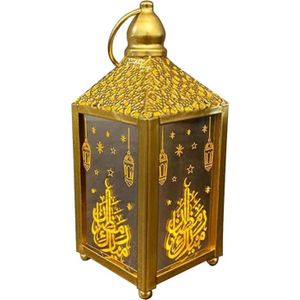 LAMPION Lanterne suspendue Ramadan LED pour décoration de maison et jardin - Or - L221