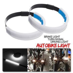 VIGORFLYRUN PARTS LTD 2 Pcs 45 cm Flexible Tube Souple LED Bande De Lumi/ère Voiture DRL Feux de Jour Phare Antibrouillard Lampe Ange Yeux Clignotants 5 W