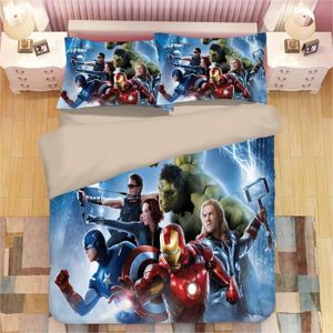 BHY-89 Parure de lit Disney Marvel Avengers Captain America, ensemble de  literie, housse de couette, taie d Taille:200x200cmx1 - Cdiscount Maison