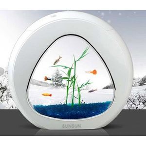 AQUARIUM Aquarium,SUNSUN – filtre écologique pour aquarium, système d'intégration de réservoir de poisson, mini nano, - Type white-aquarium