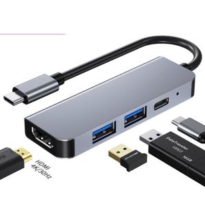USB C Hub, Adaptateur USB-C vers HDMI 4K, Lecteur de Carte SD & Micro SD, 2  x USB 3.0 Adapter pour MacBook Pro, Huawei Matebook PC - Cdiscount  Informatique