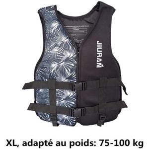 Gilet De Sauvetage Adulte – Flottabilité élevée, Réglable, Avec Sifflet Et Bandes Réfléchissantes – Pour Kayak, Pêche, Paddle, Bateau