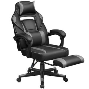 Dripex Chaise de bureau ergonomique réglable avec appuie-tête 2D et dossier  pour bureau et maison (gris)[521] - Cdiscount Maison