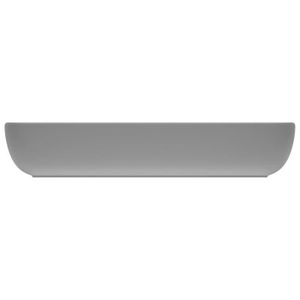 LAVABO - VASQUE Lavabo rectangulaire de luxe en céramique gris cla