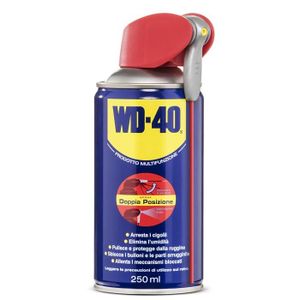 LUBRIFIANT MOTEUR WD-40 Produit Multifonctions - Lubrifiant Spray Avec Système Professionnel Double Position - 250 ML