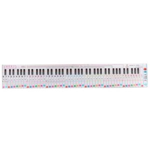 CLAVIER MUSICAL Cuque Tableau de notes de clavier de piano Piano Keyboard Note 88 Key Chart Portable Guide d'apprentissage étanche pour la pratiqu