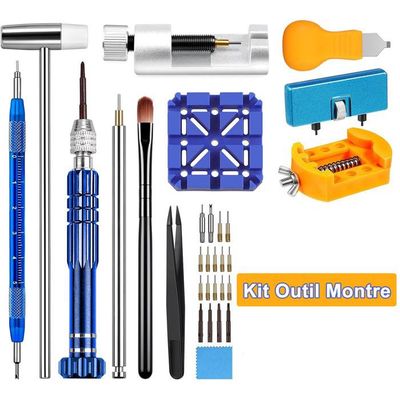 Lot De 2 Outils De Réparation De Montre - Pour Levier D'aiguilles Et Goupilles - Longueur 11cm