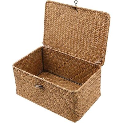 Paniers De Rangement En Corde LA JOLIE MUSE - Ensemble De 4 Paniers Coton Tressé Vert Lierre - Décoratifs Et Pratiques Pour Salle De Bain