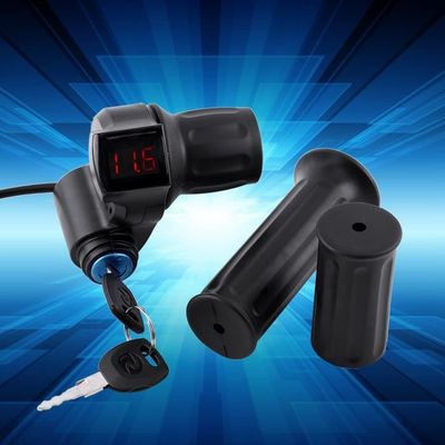 Accélérateur Pouce LED Pour Vélo électrique 12V-99V - Écran LCD Tension Temps Réel - Contrôle Sensible Universel