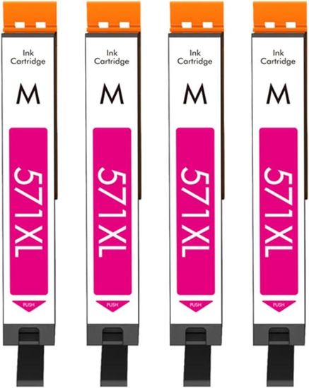 4 Cartouches D'encre Magenta Compatibles Canon PIXMA - Modèle CLI-8M - 14 Ml - Neuf