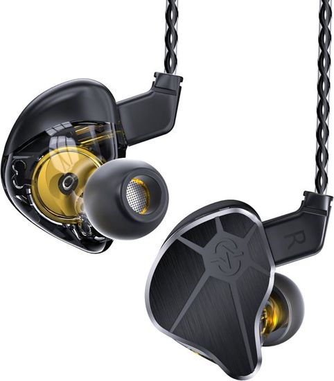 HiFi IEM in Ear Monitors, Écouteurs Intra-Auriculaires avec 1BA et 1DD ...