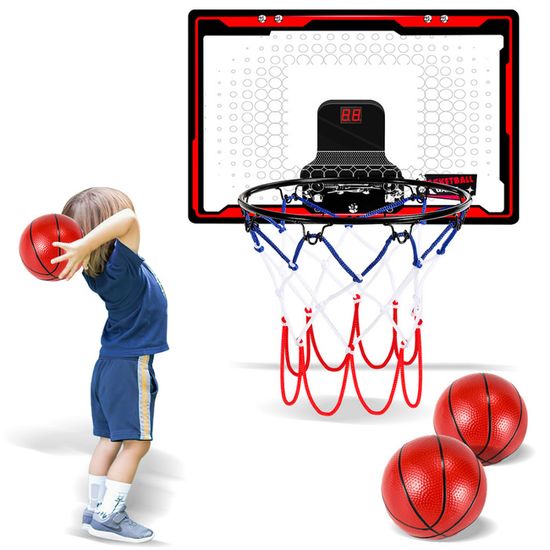 Mini Panier De Basket Mural Avec Ballon – Bleu – Enfant Dès 6 Ans – Marque Générique