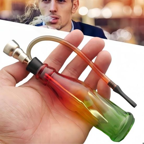 Bang Bang Pipe à Eau En Verre Épais - Narguilé Compact Et Filtrant Pour Une Expérience De Fumer Plus Saine