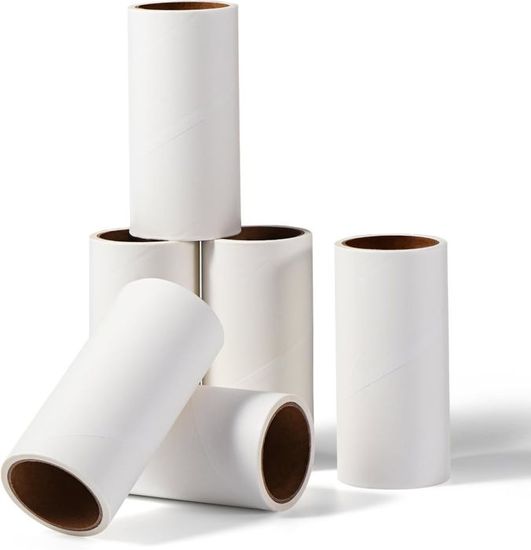 Rouleau Adhésif Vêtements - 2 Poignées + 6 Recharges (540 Feuilles) - Pour Poils Animaux, Poussière - Rotation 360° - 13