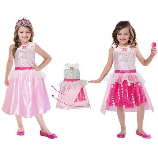 Barbie robe de soirée Halloween filles polyester rose 3-4 ans - Déguisement  enfant - Achat & prix