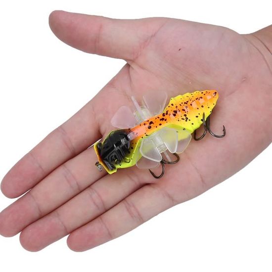 WALFRONT 50 Pcs Leurres de Pêche en Plastique Souple 5cm Queue-de-Pie Appâts de vers Gris Accessoires de Pêche