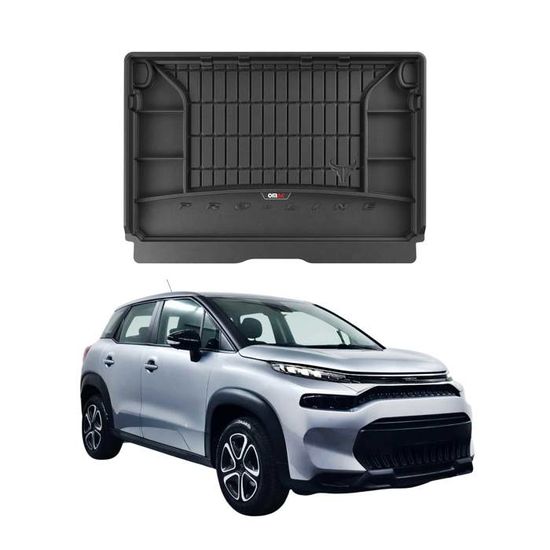 Tapis De Sol Voiture Citroën C5 Aircross (2017-2025) - 4 Pièces En Velours Noir - Protection Et Style