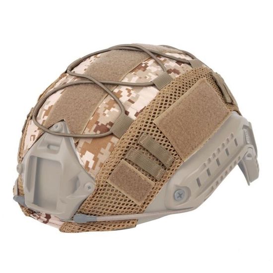 TOPTACPRO Housse de casque tactique caouflage pour casque rapide en