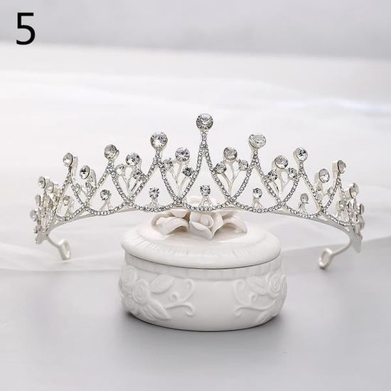 Diadème En Strass OSUWLSI - Couronne Princesse Pour Mariage, Fête, Anniversaire