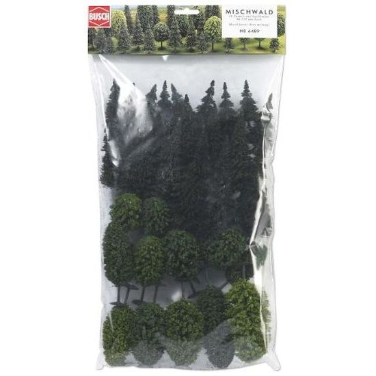 Busch 12 Arbres Feuillus Pour Maquette Train - Décoration Paysage Modélisme Ferroviaire HO/N