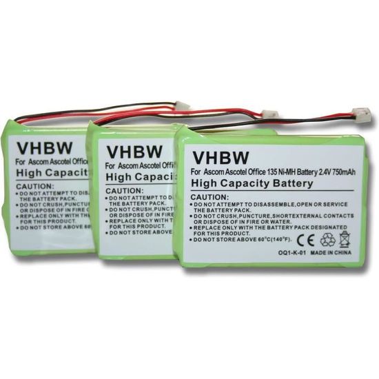 CellePhone Batteria Ni-MH Compatibile Con DeTeWe Aastra/Ascom - Foto 4