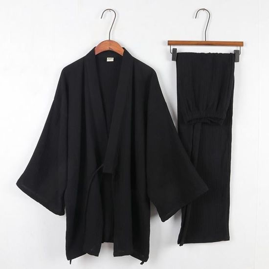 COLLECTION MORPHEW - Robe kimono jponise à mnches bleues en soie
