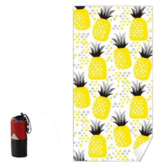 Serviette De Plage RB INTERNATIONAL - Double Face Anti-Sable, Séchage Rapide, Grande Taille - Idéale Plage, Sport, Voyage