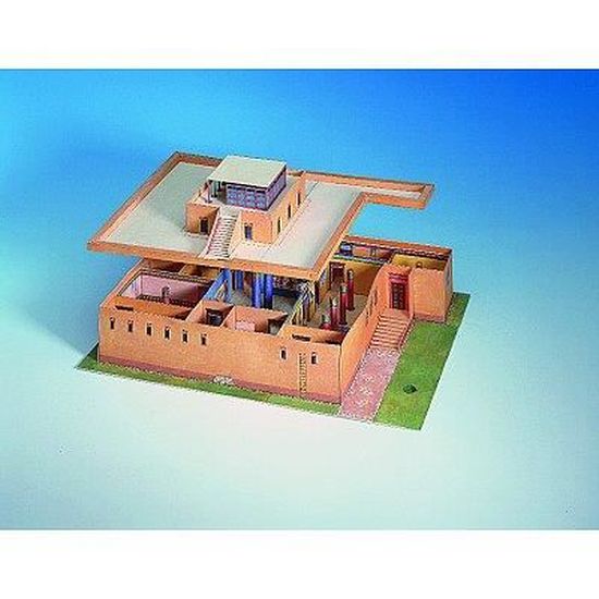 Maquette En Carton Maison Egyptienne Cdiscount Jeux Jouets