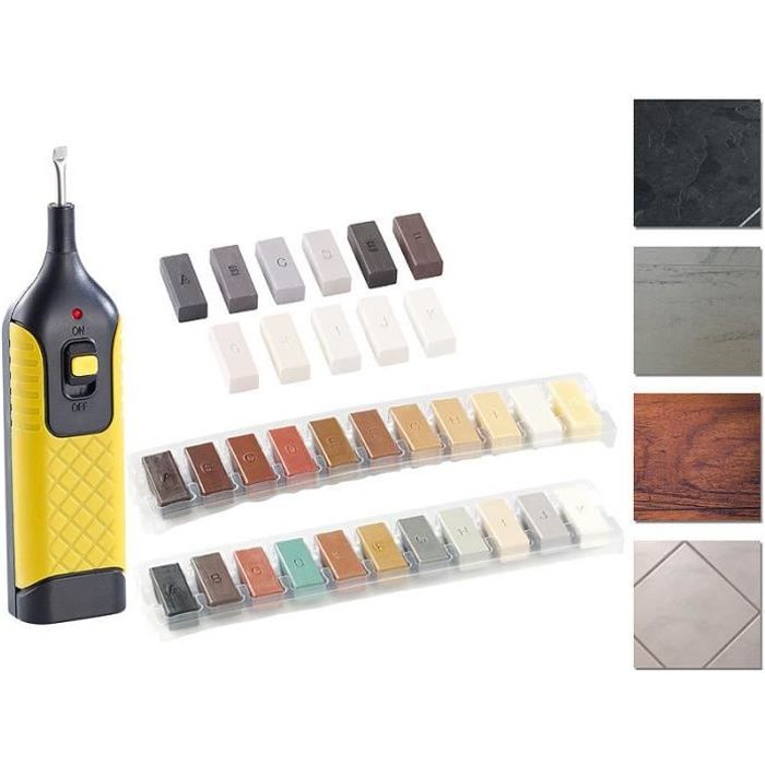 Kit de réparation multi-sols - 33 bâtons de cire